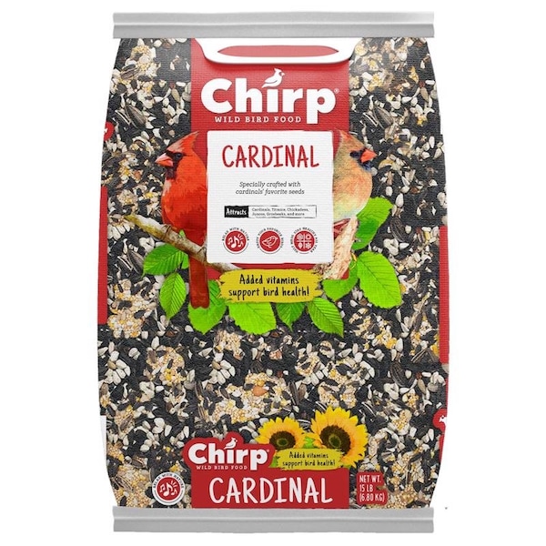 Chirp Chirp Cardinal Black Oil Sunflower Wild Bird Food 15 lb 14975 - main